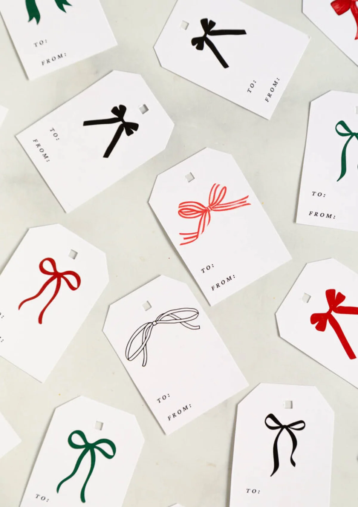 Assorted printable holiday gift tags and advent calendar crafts