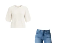 How to Make the Same Clothes Look Different by Changing Your Accessories Same white sweater and jeans styled with different accessories